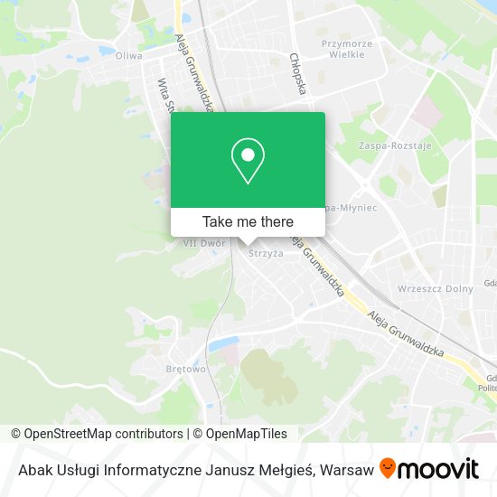 Abak Usługi Informatyczne Janusz Mełgieś map