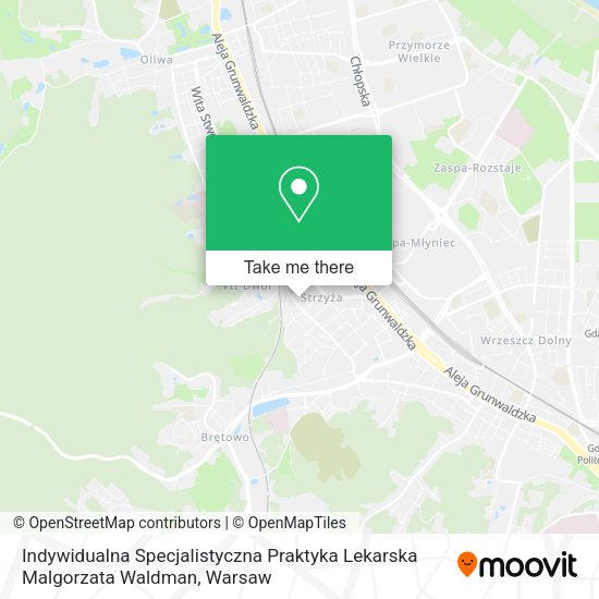 Indywidualna Specjalistyczna Praktyka Lekarska Malgorzata Waldman map