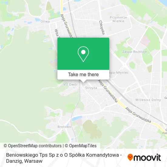 Beniowskiego Tps Sp z o O Spółka Komandytowa - Danzig map