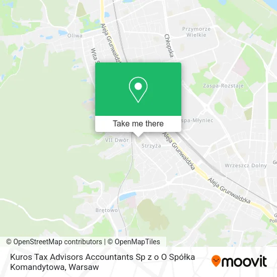 Kuros Tax Advisors Accountants Sp z o O Spółka Komandytowa map