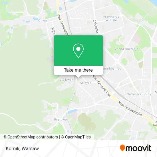 Kornik map