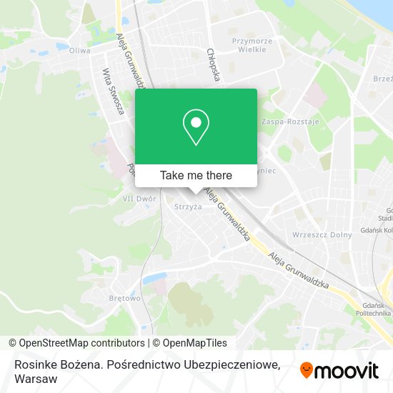 Rosinke Bożena. Pośrednictwo Ubezpieczeniowe map