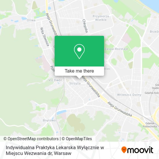 Indywidualna Praktyka Lekarska Wyłącznie w Miejscu Wezwania dr map