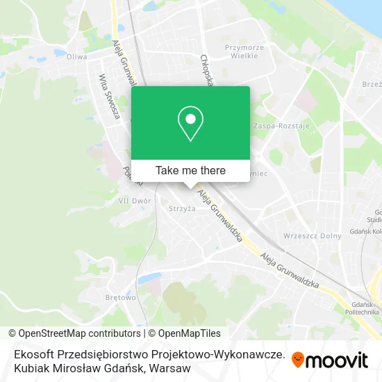 Ekosoft Przedsiębiorstwo Projektowo-Wykonawcze. Kubiak Mirosław Gdańsk map