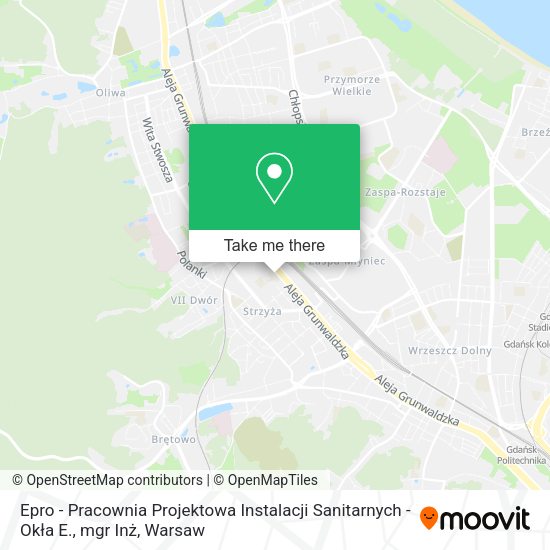 Epro - Pracownia Projektowa Instalacji Sanitarnych - Okła E., mgr Inż map