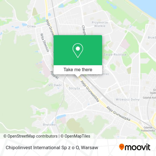 Chipolinvest International Sp z o O map