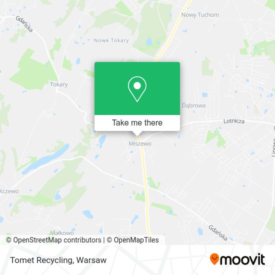 Tomet Recycling map