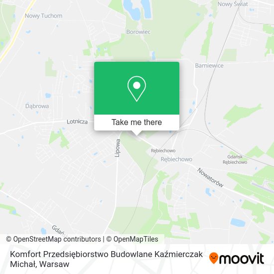 Komfort Przedsiębiorstwo Budowlane Kaźmierczak Michał map