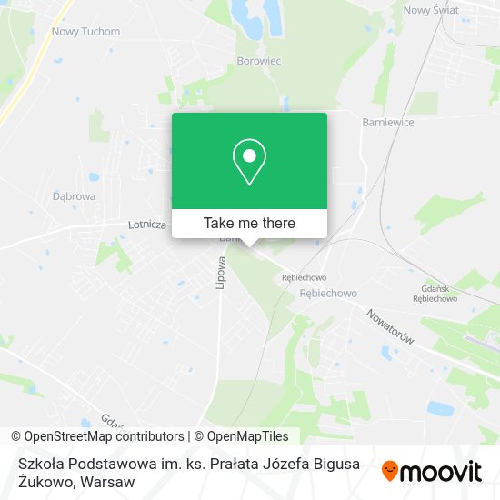 Szkoła Podstawowa im. ks. Prałata Józefa Bigusa Żukowo map