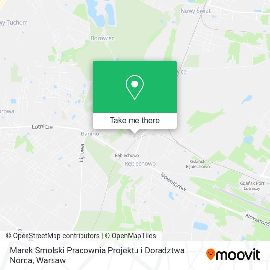 Marek Smolski Pracownia Projektu i Doradztwa Norda map