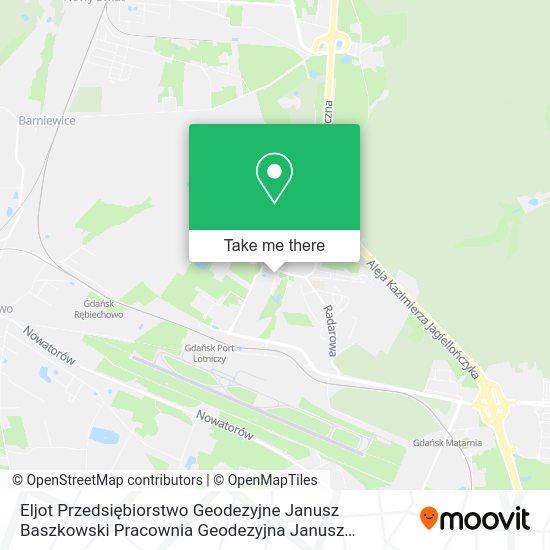 Eljot Przedsiębiorstwo Geodezyjne Janusz Baszkowski Pracownia Geodezyjna Janusz Baszkowski map