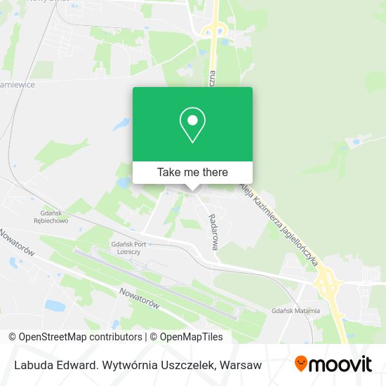 Labuda Edward. Wytwórnia Uszczelek map