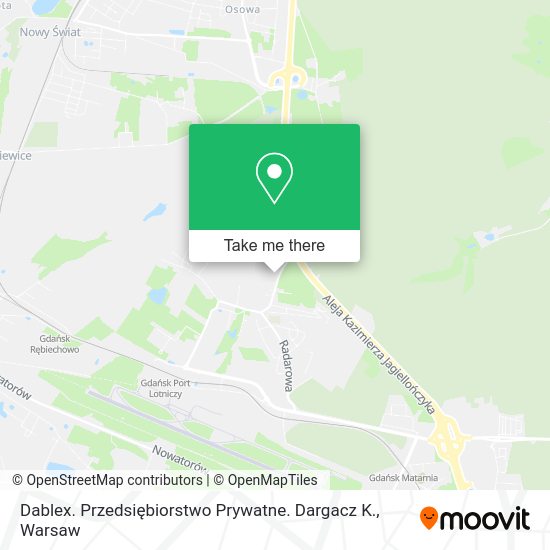 Dablex. Przedsiębiorstwo Prywatne. Dargacz K. map