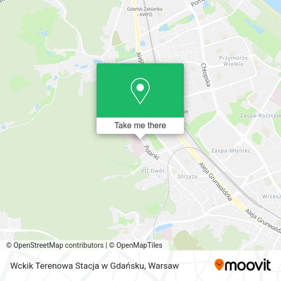 Wckik Terenowa Stacja w Gdańsku map