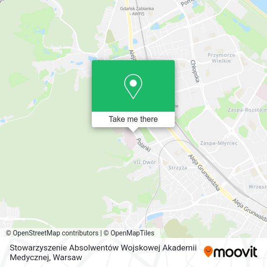 Карта Stowarzyszenie Absolwentów Wojskowej Akademii Medycznej