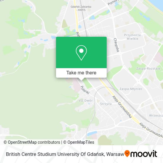 British Centre Studium University Of Gdańsk map