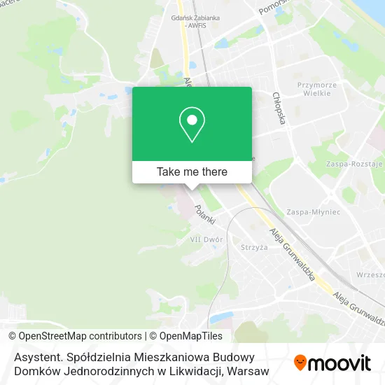 Asystent. Spółdzielnia Mieszkaniowa Budowy Domków Jednorodzinnych w Likwidacji map