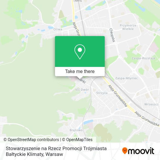 Stowarzyszenie na Rzecz Promocji Trójmiasta Bałtyckie Klimaty map