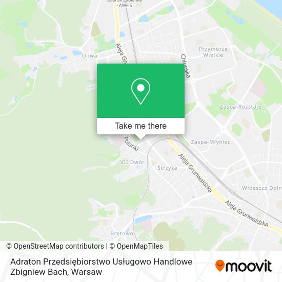 Adraton Przedsiębiorstwo Usługowo Handlowe Zbigniew Bach map