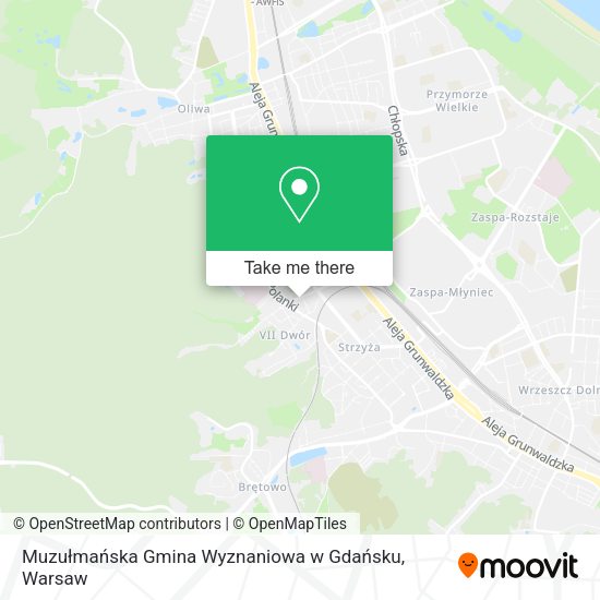 Muzułmańska Gmina Wyznaniowa w Gdańsku map