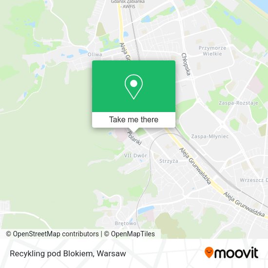 Recykling pod Blokiem map