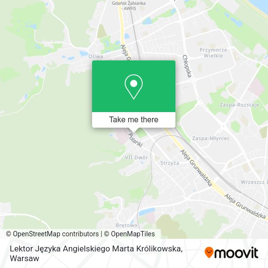 Lektor Języka Angielskiego Marta Królikowska map