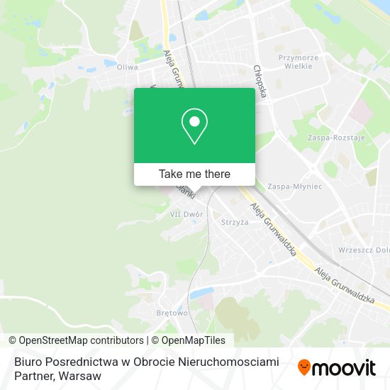 Biuro Posrednictwa w Obrocie Nieruchomosciami Partner map