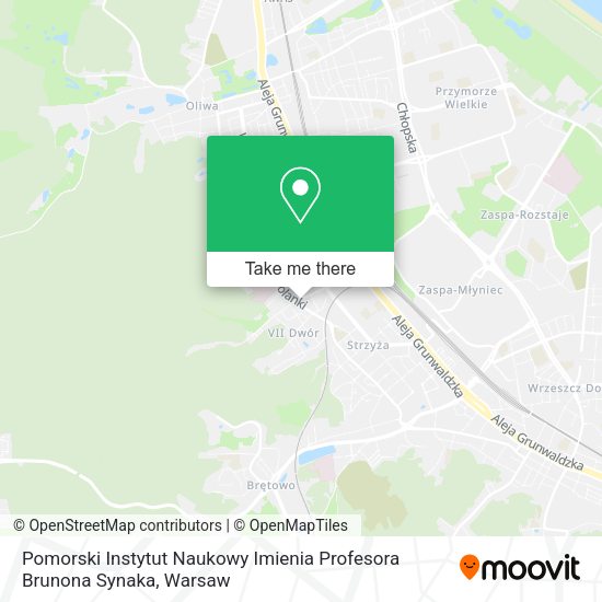 Pomorski Instytut Naukowy Imienia Profesora Brunona Synaka map