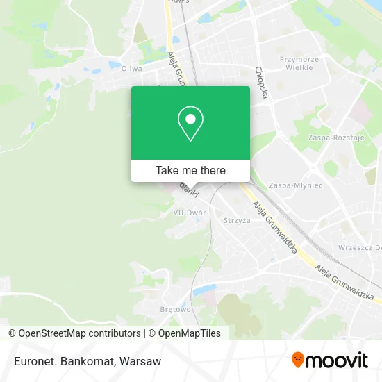 Euronet. Bankomat map