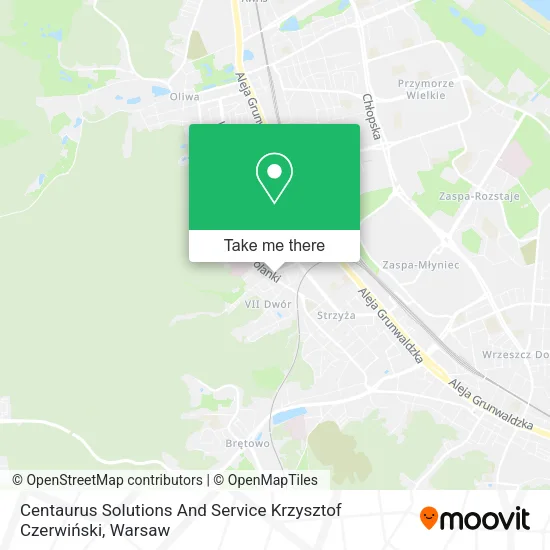 Карта Centaurus Solutions And Service Krzysztof Czerwiński