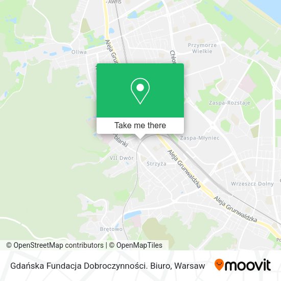 Gdańska Fundacja Dobroczynności. Biuro map