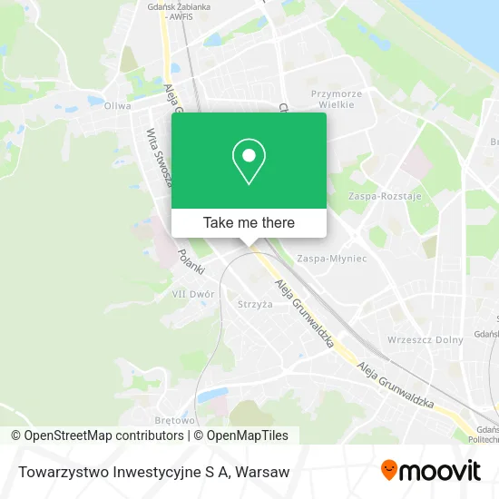 Towarzystwo Inwestycyjne S A map