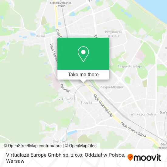 Virtualaze Europe Gmbh sp. z o.o. Oddział w Polsce map