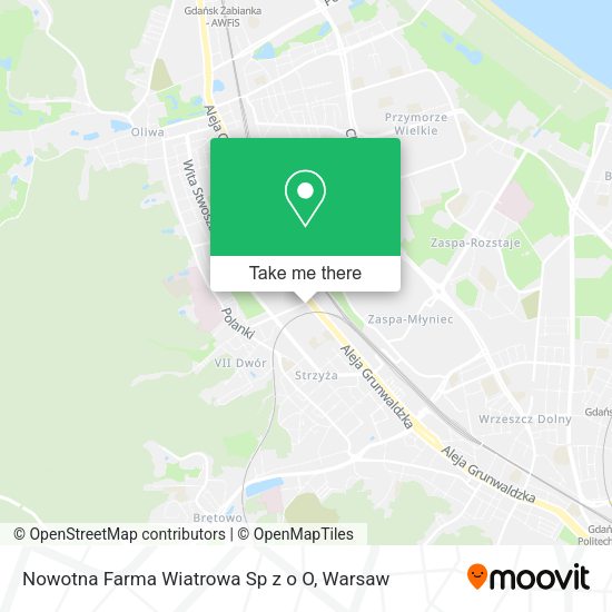 Nowotna Farma Wiatrowa Sp z o O map