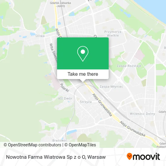 Карта Nowotna Farma Wiatrowa Sp z o O