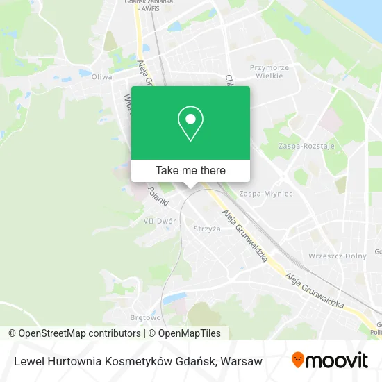 Lewel Hurtownia Kosmetyków Gdańsk map