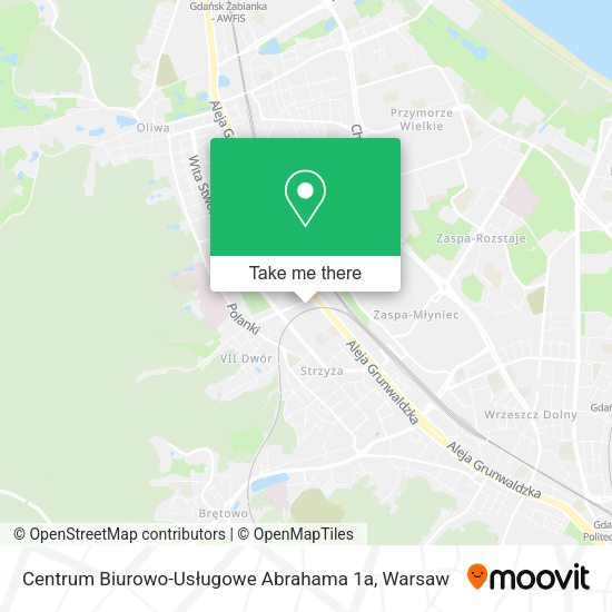 Centrum Biurowo-Usługowe Abrahama 1a map