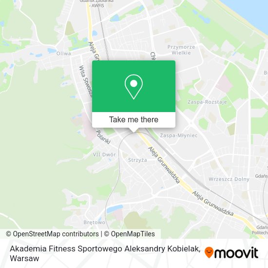 Akademia Fitness Sportowego Aleksandry Kobielak map