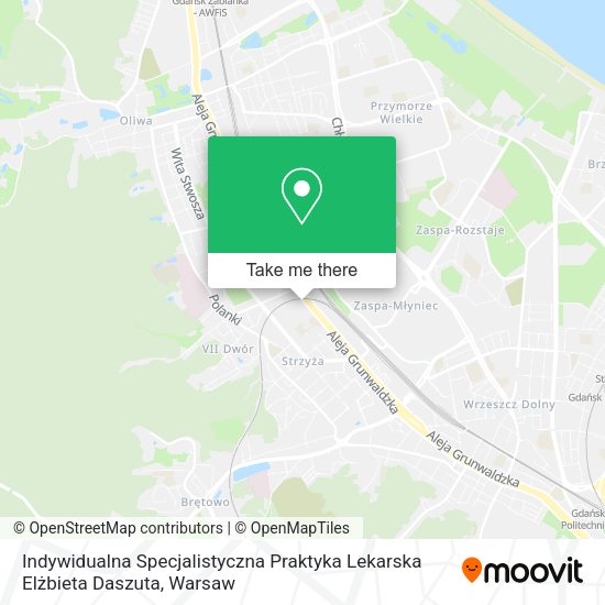 Indywidualna Specjalistyczna Praktyka Lekarska Elżbieta Daszuta map