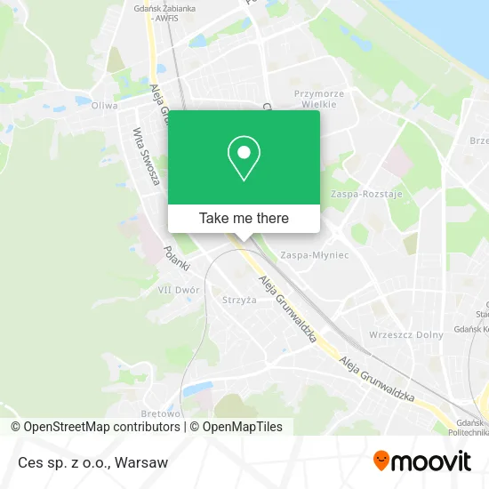 Ces sp. z o.o. map