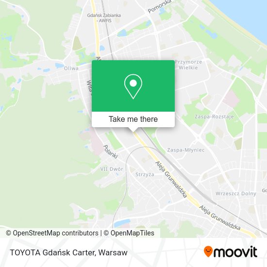 TOYOTA Gdańsk Carter map