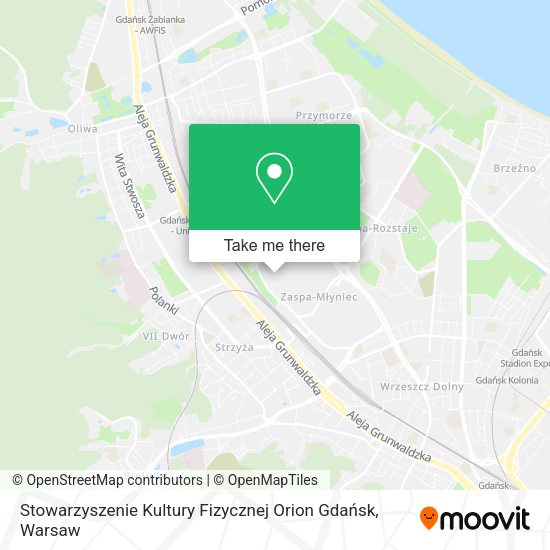 Карта Stowarzyszenie Kultury Fizycznej Orion Gdańsk