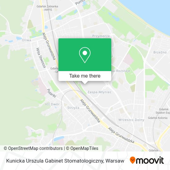 Kunicka Urszula Gabinet Stomatologiczny map