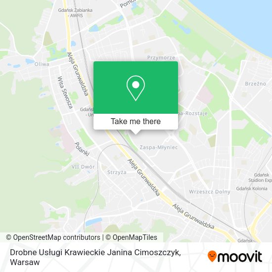 Drobne Usługi Krawieckie Janina Cimoszczyk map