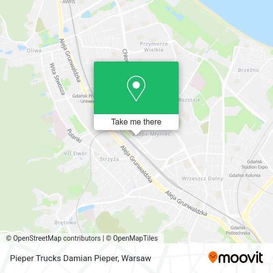 Pieper Trucks Damian Pieper map