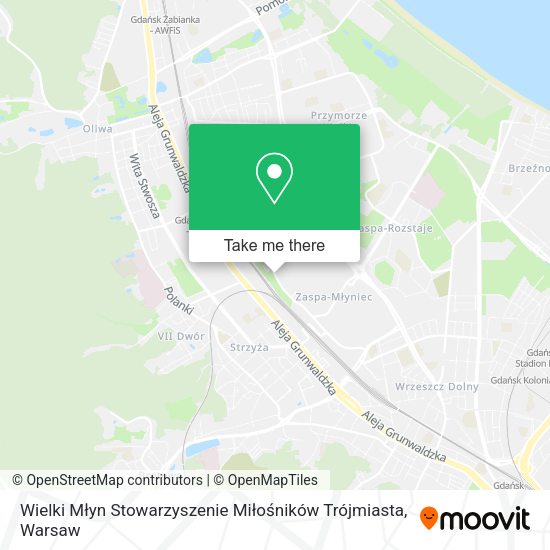 Wielki Młyn Stowarzyszenie Miłośników Trójmiasta map