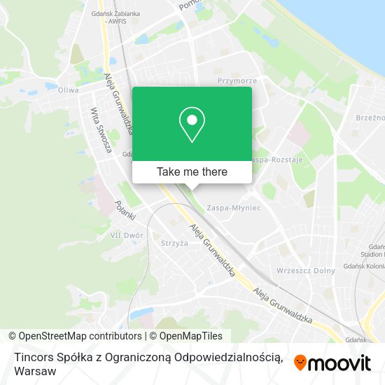 Tincors Spółka z Ograniczoną Odpowiedzialnością map