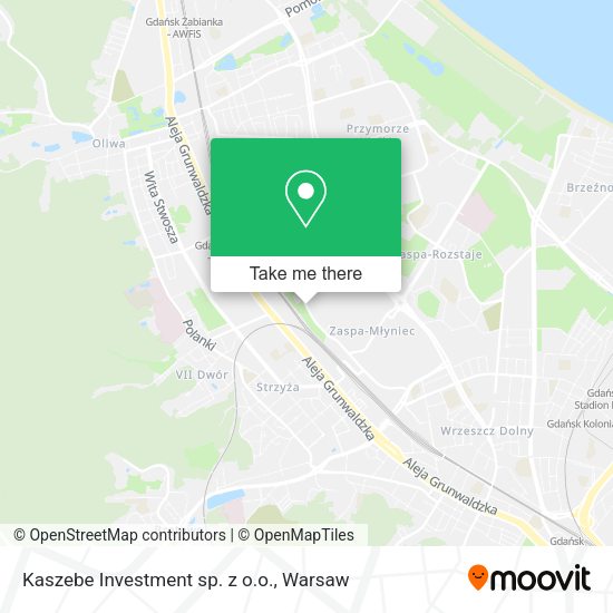 Карта Kaszebe Investment sp. z o.o.