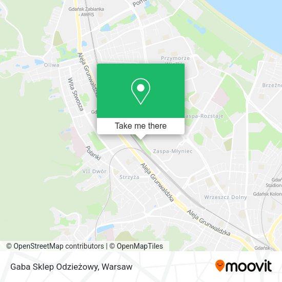 Gaba Sklep Odzieżowy map