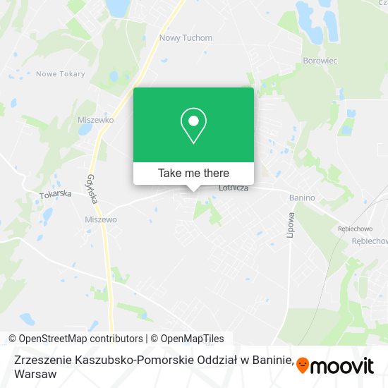 Zrzeszenie Kaszubsko-Pomorskie Oddział w Baninie map